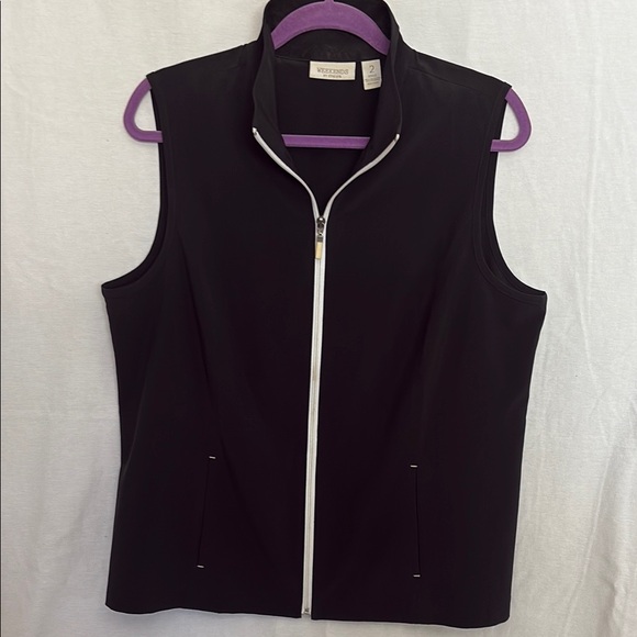 Chico's Tops - Weekends by Chicos Black Lightweight Athleisure Vest - Size 2.0